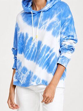NWOT Tory Burch Sport French Terry Tie-Dye Hoodie – Blue Sky, Size S